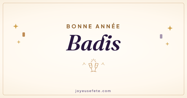 Image « Bonne année Badis » au format large