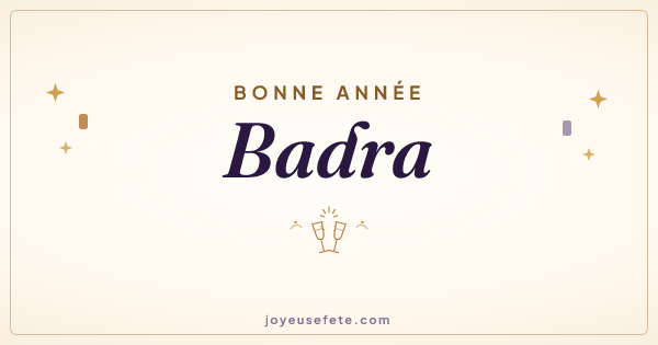 Image « Bonne année Badra » au format large