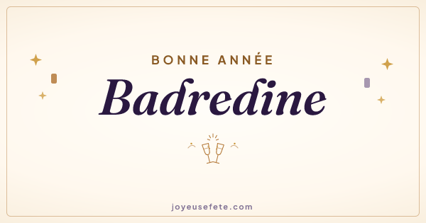 Image « Bonne année Badredine » au format large