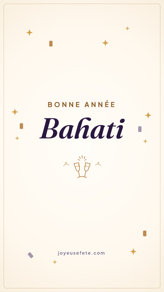 Image « Bonne année Bahati » au format story