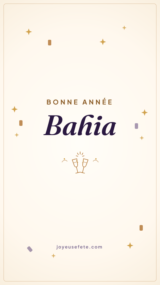 Image « Bonne année Bahia » au format story