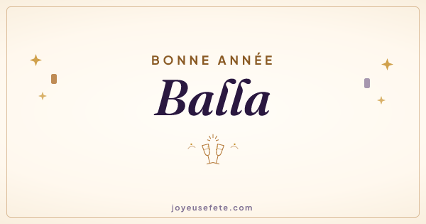 Image « Bonne année Balla » au format large
