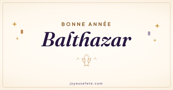 Image « Bonne année Balthazar » au format large
