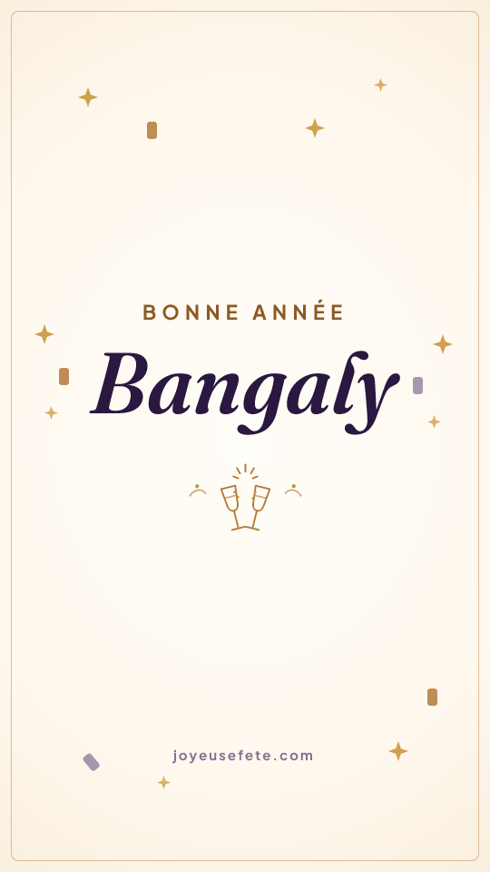 Image « Bonne année Bangaly » au format story