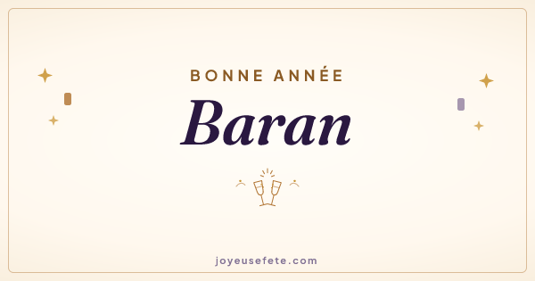 Image « Bonne année Baran » au format large