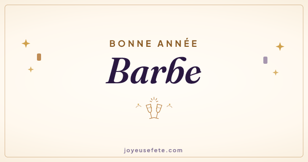 Image « Bonne année Barbe » au format large