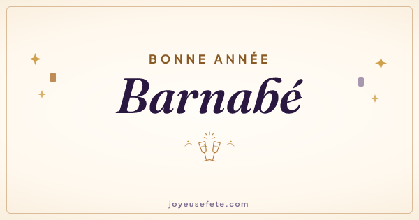 Image « Bonne année Barnabé » au format large