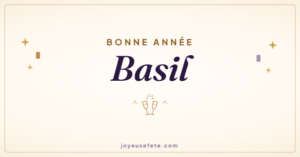 Image « Bonne année Basil » au format large