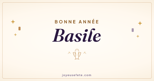 Image « Bonne année Basile » au format large