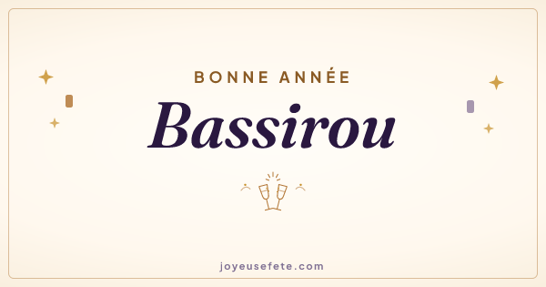 Image « Bonne année Bassirou » au format large