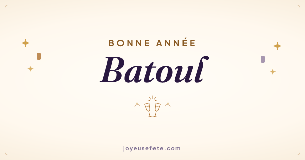 Image « Bonne année Batoul » au format large
