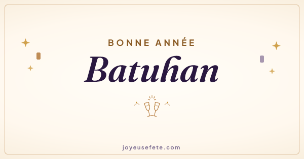 Image « Bonne année Batuhan » au format large