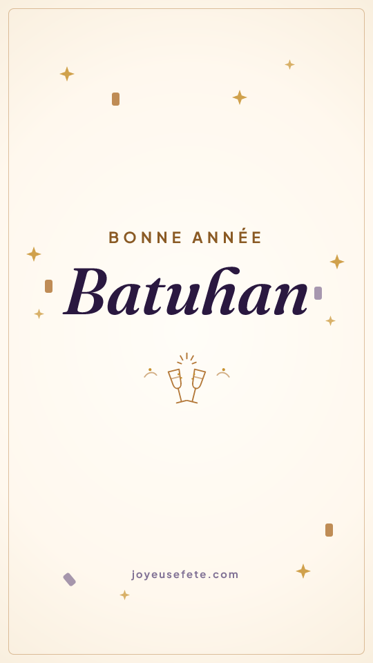 Image « Bonne année Batuhan » au format story