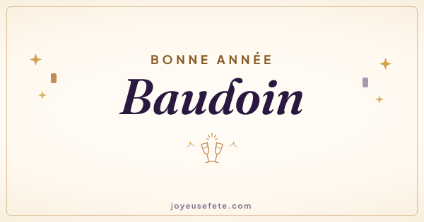 Image « Bonne année Baudoin » au format large