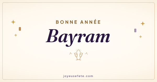 Image « Bonne année Bayram » au format large