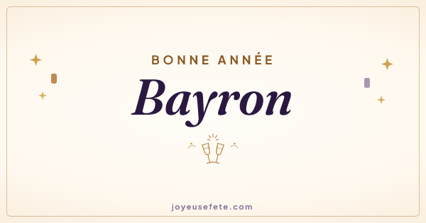 Image « Bonne année Bayron » au format large
