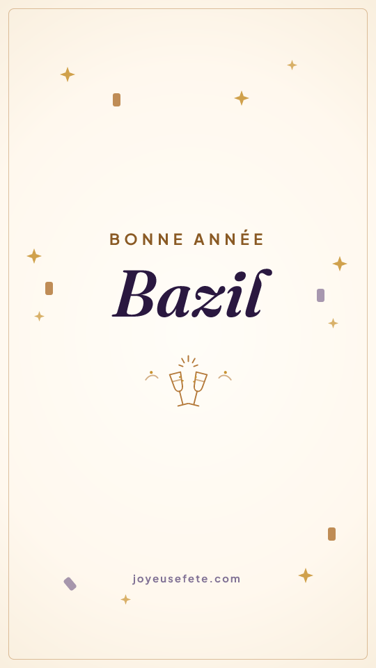 Image « Bonne année Bazil » au format story