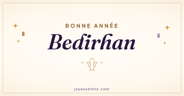 Image « Bonne année Bedirhan » au format large