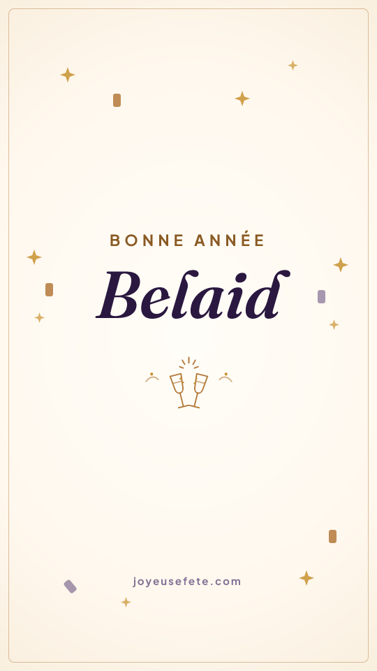 Image « Bonne année Belaid » au format story