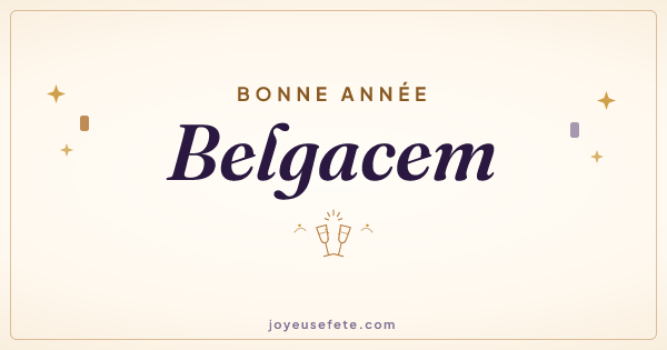 Image « Bonne année Belgacem » au format large