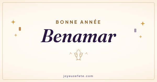 Image « Bonne année Benamar » au format large