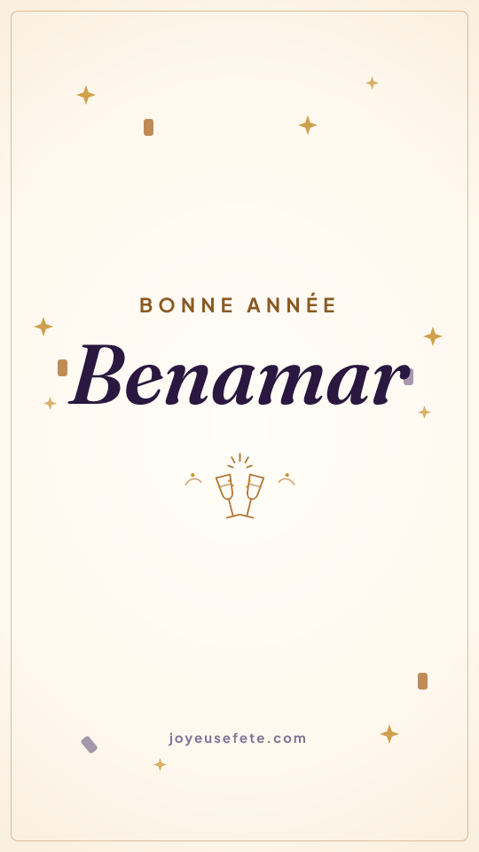 Image « Bonne année Benamar » au format story