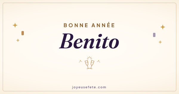 Image « Bonne année Benito » au format large