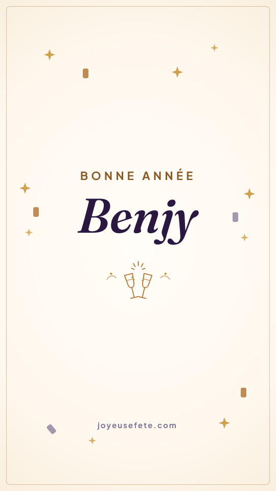 Image « Bonne année Benjy » au format story
