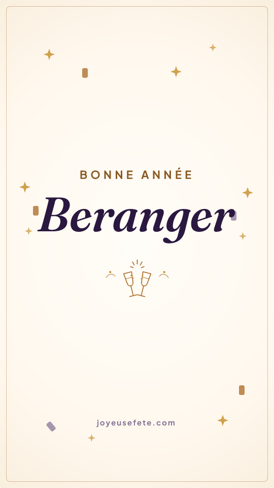 Image « Bonne année Beranger » au format story