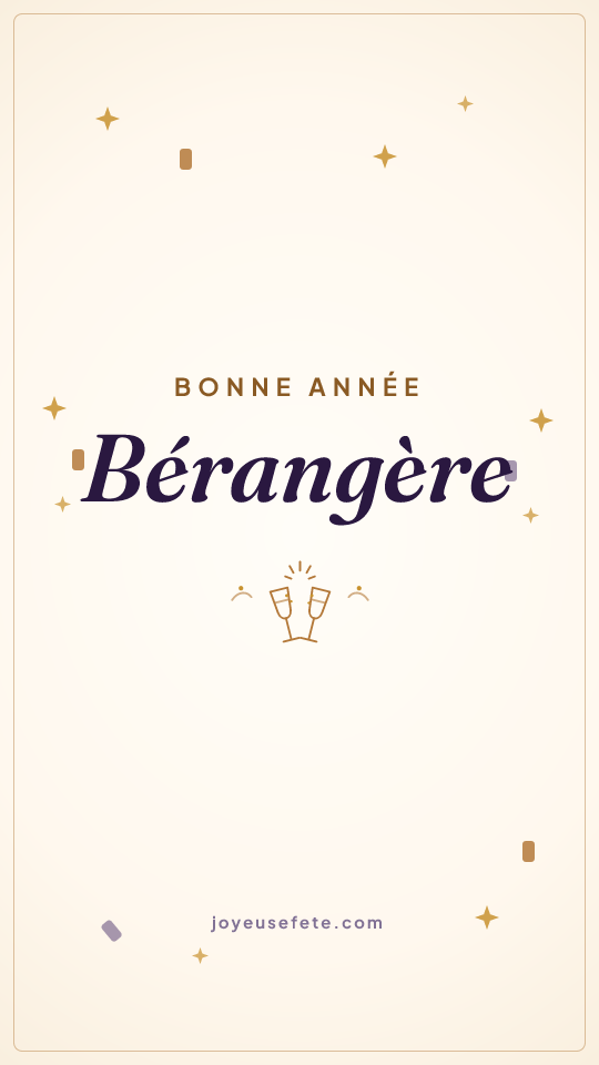 Image « Bonne année Bérangère » au format story