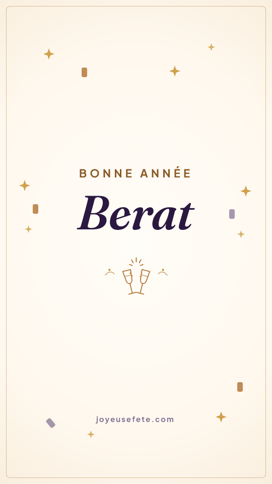 Image « Bonne année Berat » au format story