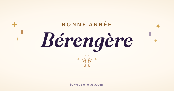 Image « Bonne année Bérengère » au format large