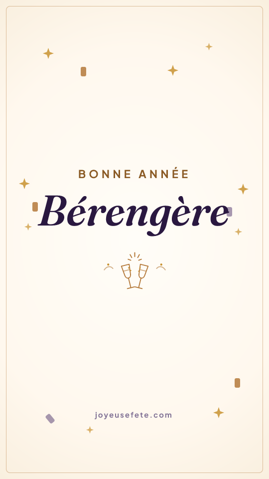 Image « Bonne année Bérengère » au format story