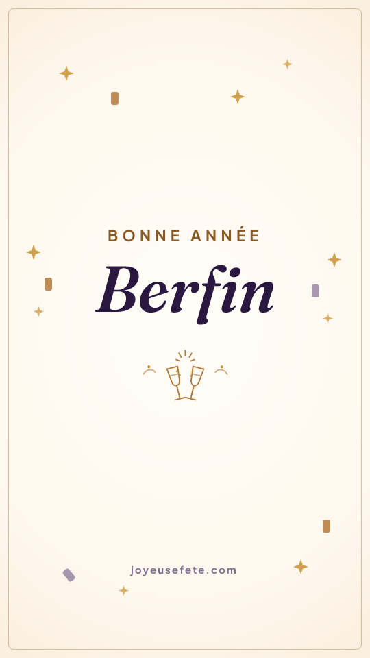 Image « Bonne année Berfin » au format story