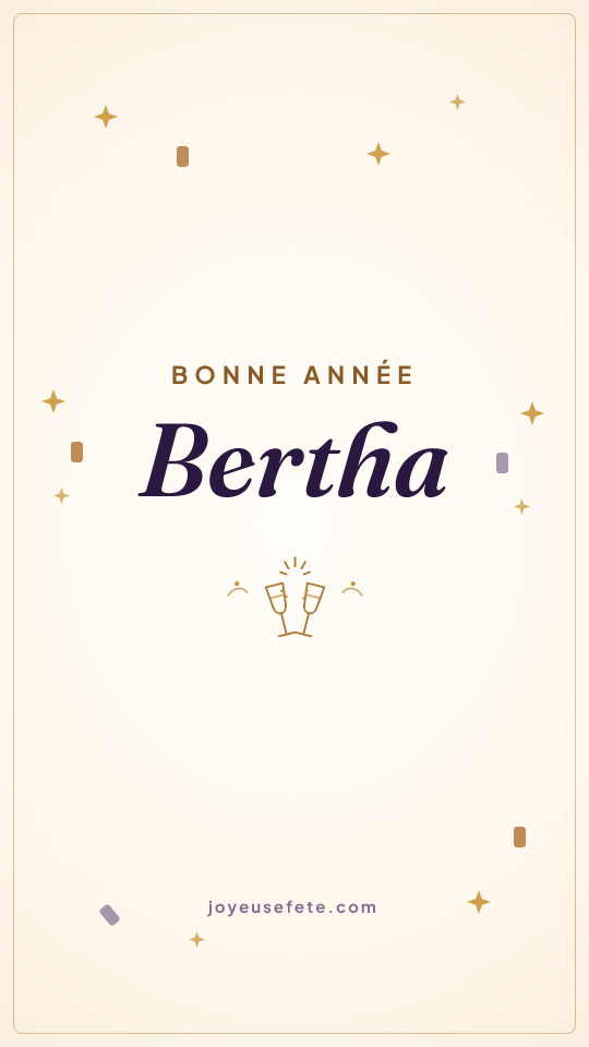 Image « Bonne année Bertha » au format story