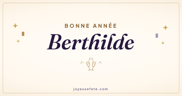 Image « Bonne année Berthilde » au format large