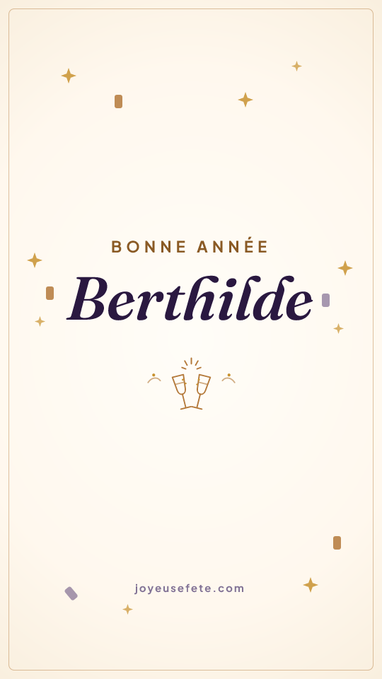 Image « Bonne année Berthilde » au format story