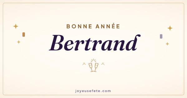 Image « Bonne année Bertrand » au format large