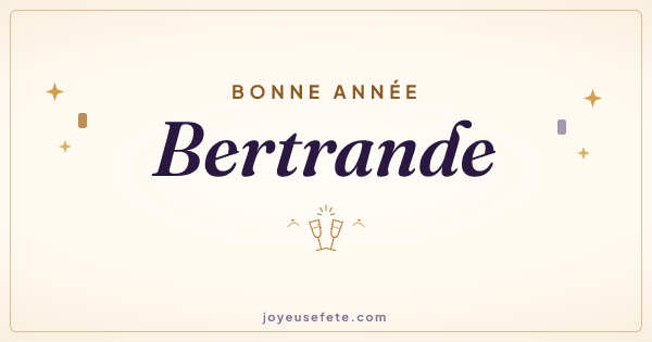 Image « Bonne année Bertrande » au format large