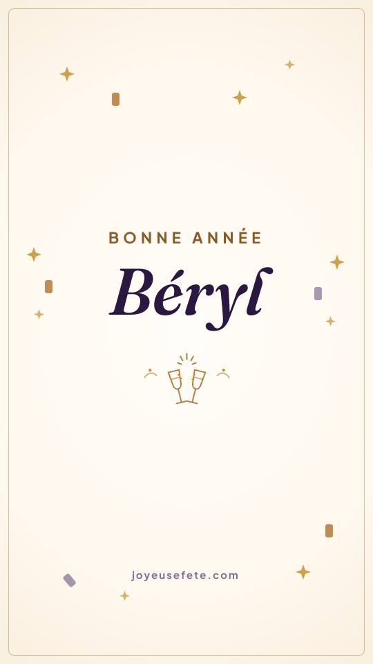 Image « Bonne année Béryl » au format story