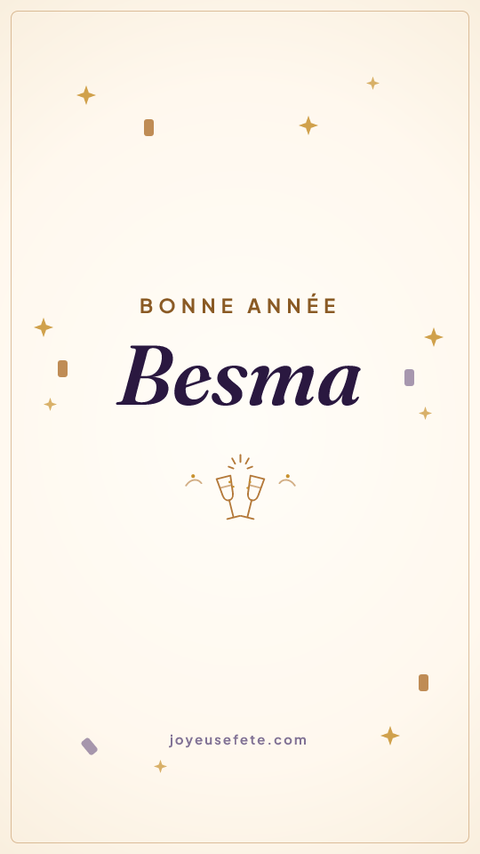 Image « Bonne année Besma » au format story
