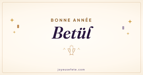 Image « Bonne année Betül » au format large
