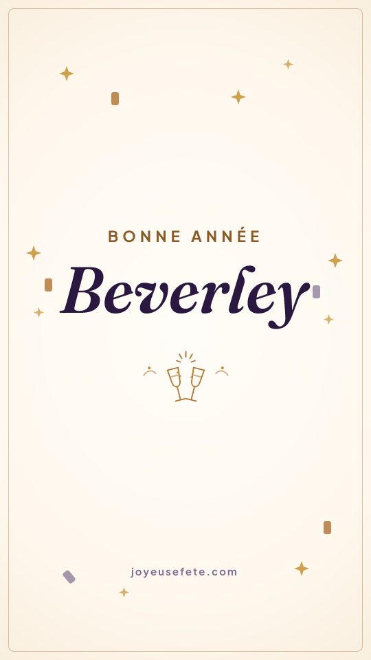 Image « Bonne année Beverley » au format story