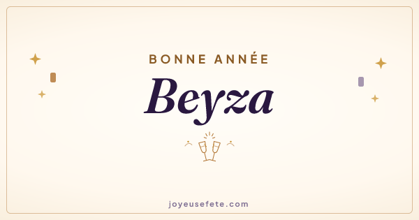 Image « Bonne année Beyza » au format large