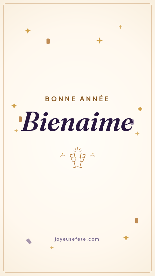 Image « Bonne année Bienaime » au format story