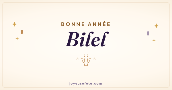 Image « Bonne année Bilel » au format large