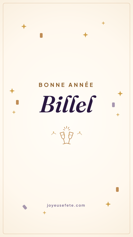 Image « Bonne année Billel » au format story