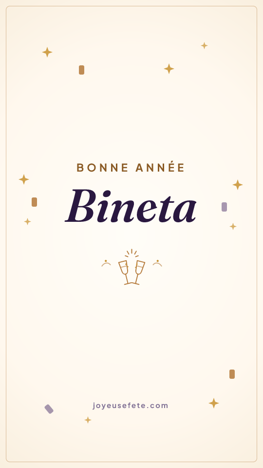 Image « Bonne année Bineta » au format story