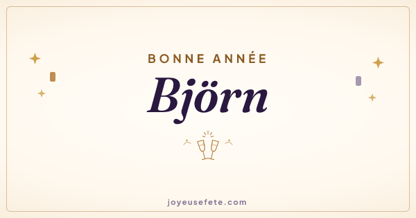 Image « Bonne année Björn » au format large