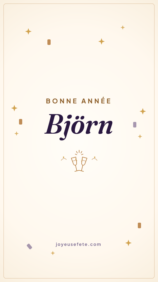 Image « Bonne année Björn » au format story